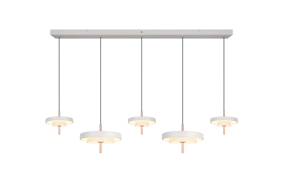 Trio Lighting Trio KEATON hanglamp | LED | warm grijs | Ø 30 cm | IP20 | 1x 50W | 5900 lm | 2300+3000+4000K | dimbaar