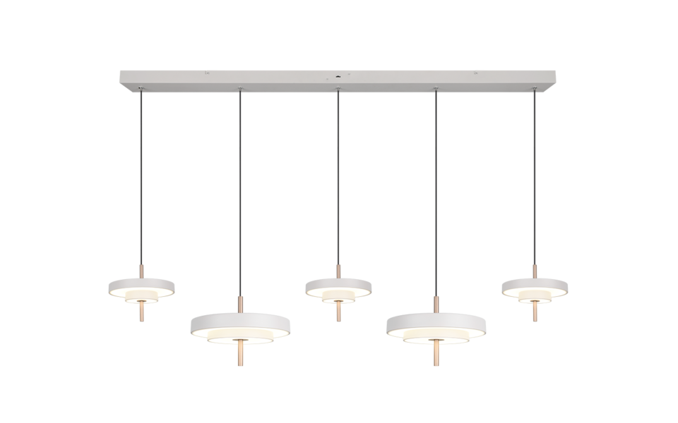 Trio Lighting Trio KEATON hanglamp | LED | warm grijs | Ø 30 cm | IP20 | 1x 50W | 5900 lm | 2300+3000+4000K | dimbaar