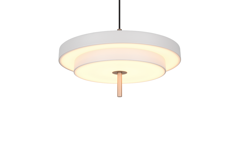 Trio Lighting Trio KEATON hanglamp | LED | warm grijs | Ø 40 cm | IP20 | 1x 34,5W | 4000 lm | 2300+3000+4000K | dimbaar
