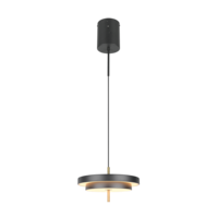 Trio KEATON hanglamp | LED | zwart met goud | Ø 40 cm | IP20