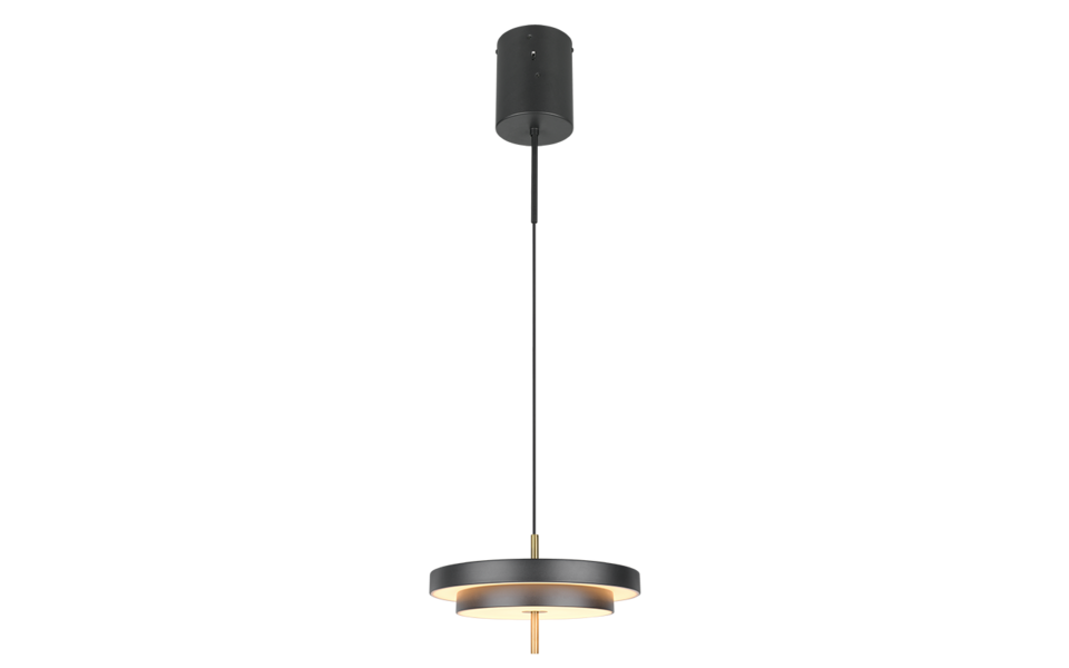 Trio Lighting Trio KEATON pendant light | 36W | black with gold | Ø 40 cm | IP20 | 150 cm