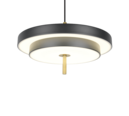 Trio Lighting Trio KEATON hanglamp | LED | zwart met goud | Ø 40 cm | IP20 | 1x 34,5W | 4000 lm | 2300+3000+4000K | dimbaar