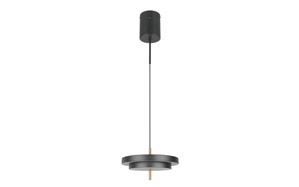 Trio Lighting Trio KEATON pendant light | 36W | black with gold | Ø 40 cm | IP20 | 150 cm
