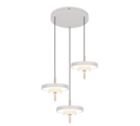 Trio Lighting Trio KEATON hanglamp | LED | warm grijs | Ø 45 cm | IP20 | 3x 10W | 1200 lm | 2300+3000+4000K | dimbaar