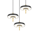 Trio Lighting Trio KEATON pendant light | 32W | black with gold | Ø 45 cm | IP20 | 150 cm