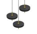 Trio Lighting Trio KEATON hanglamp | LED | zwart met goud | Ø 45 cm | IP20 | 3x 10W | 1200 lm | 2300+3000+4000K | dimbaar