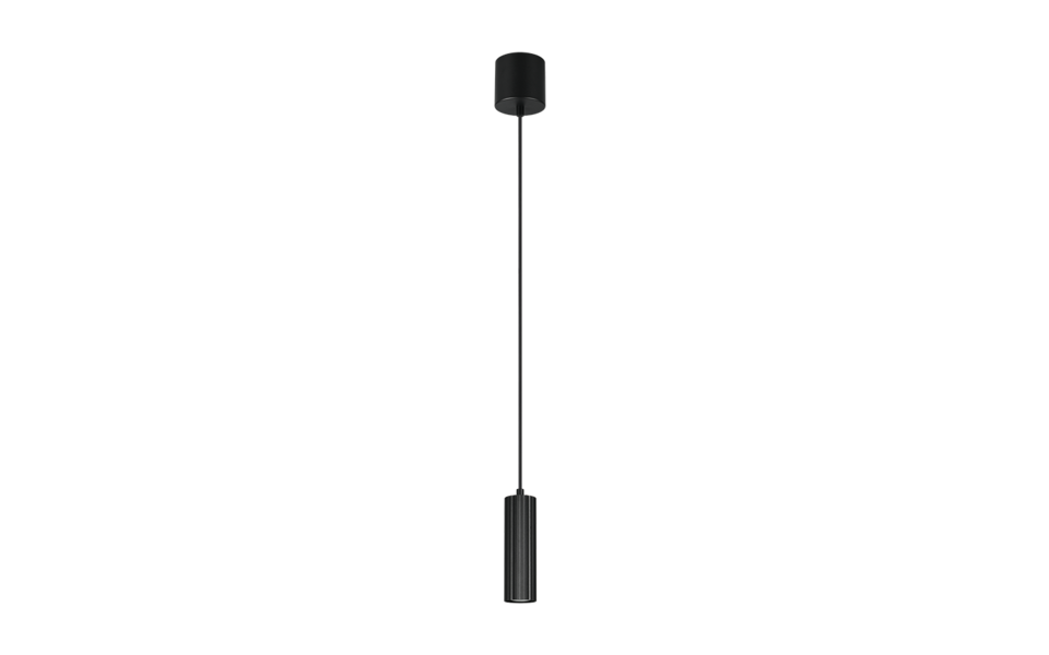 Trio Lighting Trio SOKA pendant light | 1x GU10 | black | Ø 9 cm | IP20 | 150 cm
