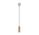Trio Lighting Trio SOKA pendant light | 1x GU10 | mocha brown | Ø 9 cm | IP20 | 150 cm