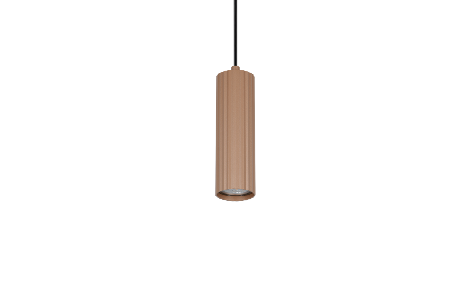 Trio Lighting Trio SOKA hanglamp | GU10 Fitting | koffie | Ø 9 cm | IP20 | excl. 1x GU10 | max. 10W