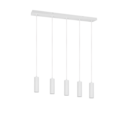 Trio Lighting Trio SOKA hanglamp | GU10 Fitting | wit mat | Ø 5,5 cm | IP20 | excl. 5x GU10 | max. 10W
