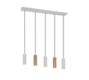 Trio Lighting Trio SOKA pendant light | 5x GU10 | mocha brown | Ø 85 cm | IP20 | 150 cm