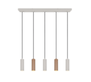 Trio Lighting Trio SOKA pendant light | 5x GU10 | mocha brown | Ø 85 cm | IP20 | 150 cm