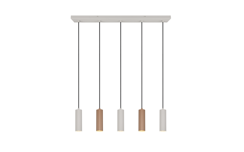 Trio Lighting Trio SOKA hanglamp | GU10 Fitting | koffie | Ø 5,5 cm | IP20 | excl. 5x GU10 | max. 10W Trio Lighting Trio SOKA hanglamp | GU10 Fitting | koffie | Ø 5,5 cm | IP20 | excl. 5x GU10 | max. 10W