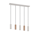 Trio Lighting Trio SOKA hanglamp | GU10 Fitting | koffie | Ø 5,5 cm | IP20 | excl. 5x GU10 | max. 10W