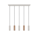 Trio Lighting Trio SOKA pendant light | 5x GU10 | mocha brown | Ø 85 cm | IP20 | 150 cm