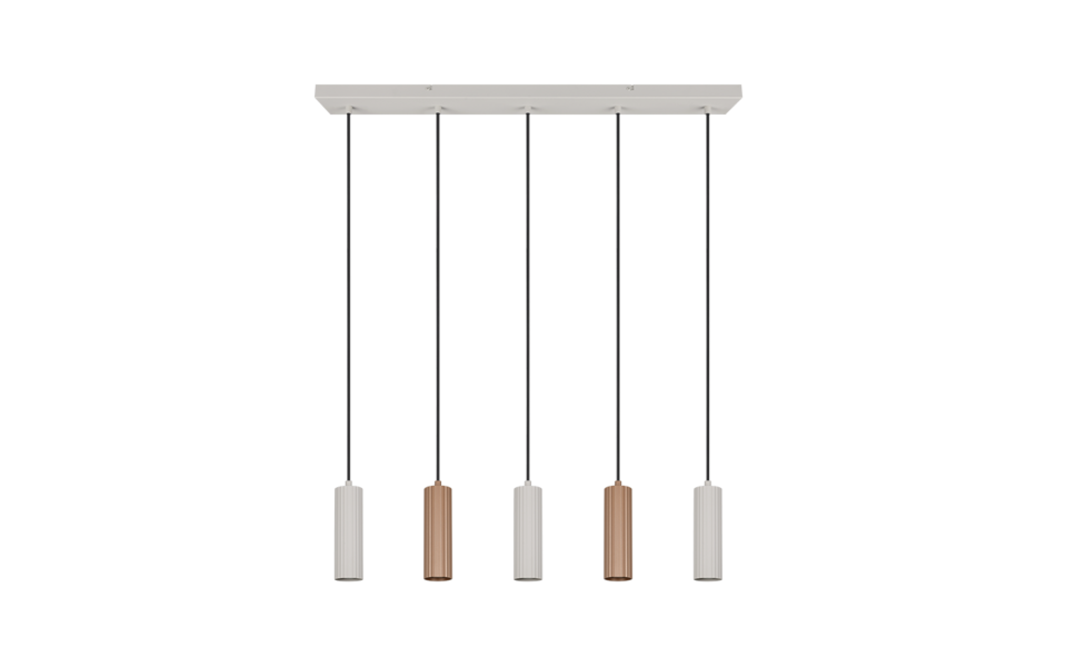 Trio Lighting Trio SOKA hanglamp | GU10 Fitting | koffie | Ø 5,5 cm | IP20 | excl. 5x GU10 | max. 10W Trio Lighting Trio SOKA hanglamp | GU10 Fitting | koffie | Ø 5,5 cm | IP20 | excl. 5x GU10 | max. 10W
