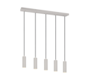 Trio Lighting Trio SOKA hanglamp | GU10 Fitting | warm grijs | Ø 5,5 cm | IP20 | excl. 5x GU10 | max. 10W