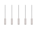 Trio Lighting Trio SOKA hanglamp | GU10 Fitting | warm grijs | Ø 5,5 cm | IP20 | excl. 5x GU10 | max. 10W