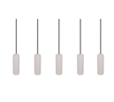 Trio Lighting Trio SOKA hanglamp | GU10 Fitting | warm grijs | Ø 5,5 cm | IP20 | excl. 5x GU10 | max. 10W