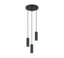 Trio Lighting Trio SOKA hanglamp | GU10 Fitting | mat zwart | Ø 28 cm | IP20 | excl. 3x GU10 | max. 10W