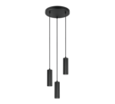 Trio Lighting Trio SOKA hanglamp | GU10 Fitting | mat zwart | Ø 28 cm | IP20 | excl. 3x GU10 | max. 10W
