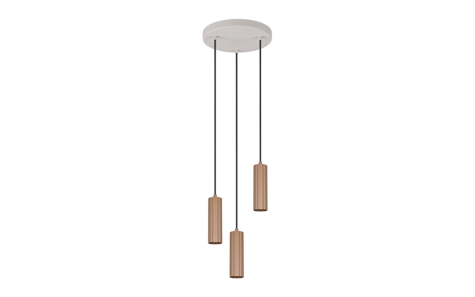 Trio Lighting Trio SOKA pendant light | 3x GU10 | mocha brown | Ø 28 cm | IP20 | 150 cm Trio Lighting Trio SOKA pendant light | 3x GU10 | mocha brown | Ø 28 cm | IP20 | 150 cm