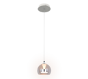 Trio Lighting Trio FLYNT hanglamp | LED | chroom met transparant | Ø 20 cm | IP20 | 1x 11W | 1150 lm | 2300+3000+4000K | dimbaar
