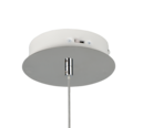 Trio Lighting Trio FLYNT hanglamp | LED | chroom met transparant | Ø 20 cm | IP20 | 1x 11W | 1150 lm | 2300+3000+4000K | dimbaar