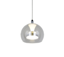 Trio Lighting Trio FLYNT hanglamp | LED | chroom met transparant | Ø 20 cm | IP20 | 1x 11W | 1150 lm | 2300+3000+4000K | dimbaar