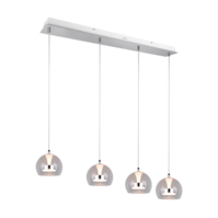 Trio FLYNT hanglamp | LED | chroom/transparant | Ø 16 cm | IP20