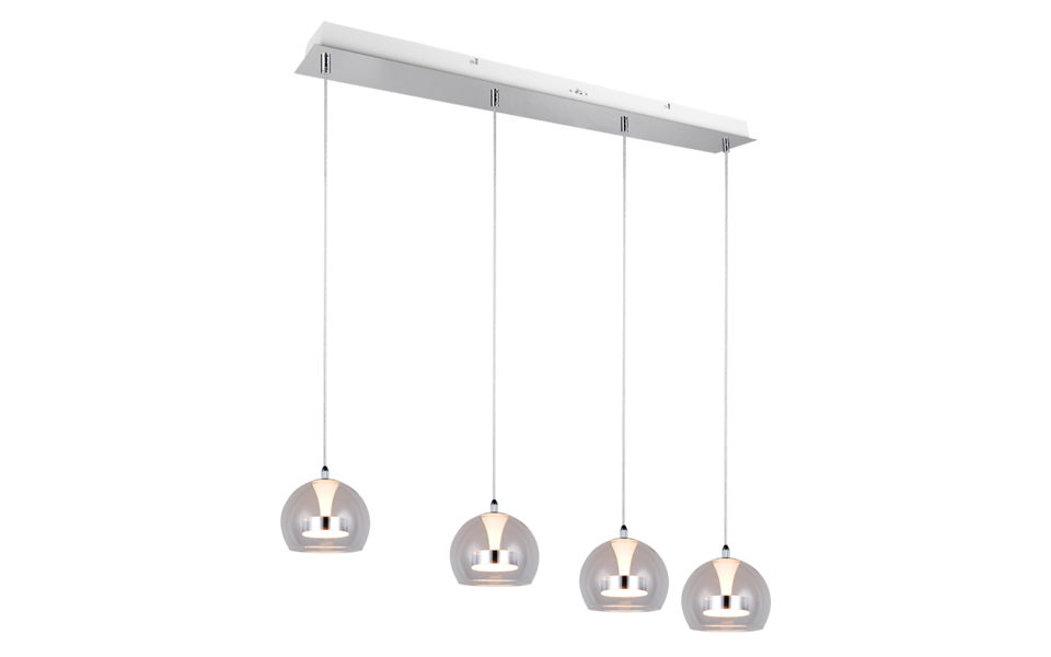 Trio Lighting Trio FLYNT LED pendant light | 4x 8W 1000lm 4000K | Ø 97 cm | IP20 | 150 cm