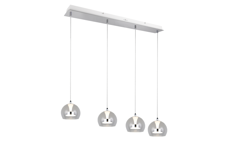 Trio Lighting Trio FLYNT LED pendant light | 4x 8W 1000lm 4000K | Ø 97 cm | IP20 | 150 cm