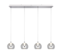 Trio Lighting Trio FLYNT LED pendant light | 4x 8W 1000lm 4000K | Ø 97 cm | IP20 | 150 cm