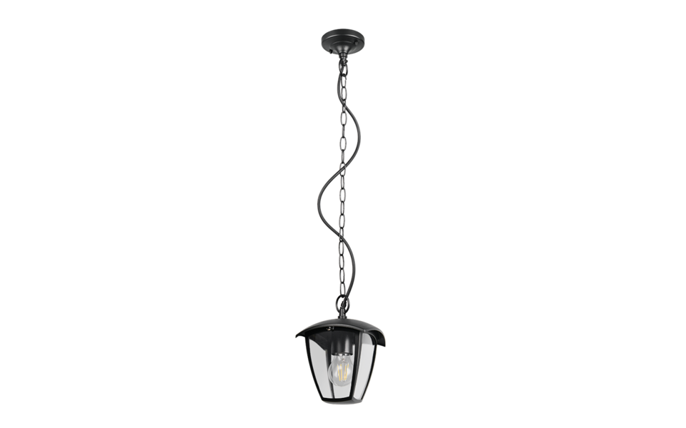 Trio Lighting Trio VENTA pendant light | 1x E27 max 40W | black | Ø 17 cm | 76.5 cm Trio Lighting Trio VENTA pendant light | 1x E27 max 40W | black | Ø 17 cm | 76.5 cm