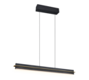Trio Lighting Trio EMERSON LED pendant light | 1x 24W | black with gold | IP20 | 150 cm