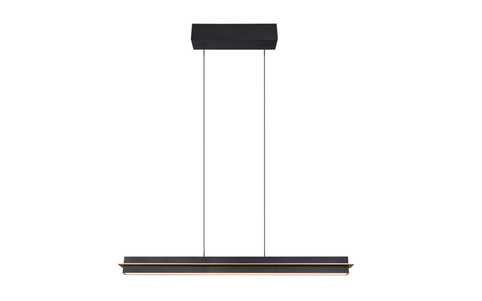 Trio Lighting Trio EMERSON hanglamp | LED | mat zwart | 95 x 9 cm | IP20 | 1x 22W | 2500 lm | 2700K-5000K Trio Lighting Trio EMERSON hanglamp | LED | mat zwart | 95 x 9 cm | IP20 | 1x 22W | 2500 lm | 2700K-5000K