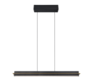 Trio Lighting Trio EMERSON LED pendant light | 1x 24W | black with gold | IP20 | 150 cm