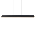 Trio Lighting Trio EMERSON LED pendant light | 1x 24W | black with gold | IP20 | 150 cm