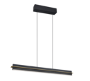 Trio Lighting Trio EMERSON hanglamp | LED | mat zwart | 95 x 9 cm | IP20 | 1x 22W | 2500 lm | 2700K-5000K