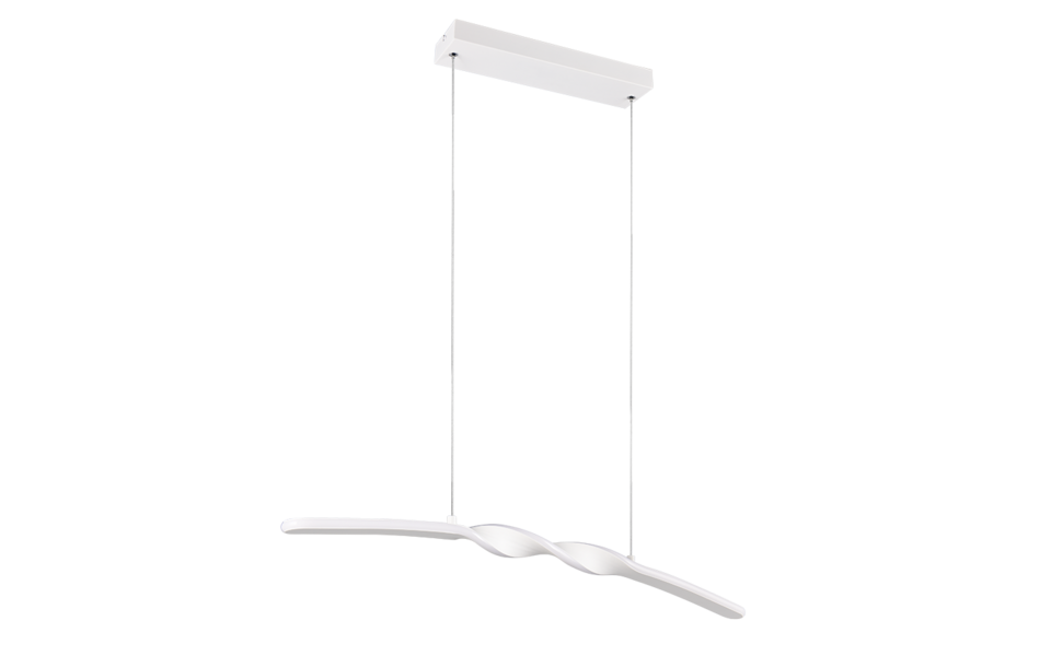 Trio Lighting Trio GINKO hanglamp | LED | wit mat | 79 x 9 cm | IP20 | 1x 18W | 2100 lm | 4000K | dimbaar Trio Lighting Trio GINKO hanglamp | LED | wit mat | 79 x 9 cm | IP20 | 1x 18W | 2100 lm | 4000K | dimbaar