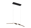 Trio Lighting Trio GINKO hanglamp | LED | mat zwart | 79 x 9 cm | IP20 | 1x 18W | 1980 lm | 3000K | dimbaar