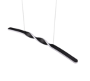 Trio Lighting Trio GINKO hanglamp | LED | mat zwart | 79 x 9 cm | IP20 | 1x 18W | 1980 lm | 3000K | dimbaar