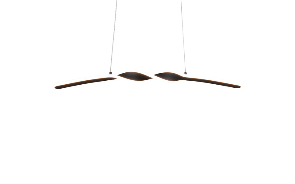Trio Lighting Trio GINKO LED pendant light | 1x 16W 2000 lm 3000K | black | IP20 | 150 cm Trio Lighting Trio GINKO LED pendant light | 1x 16W 2000 lm 3000K | black | IP20 | 150 cm