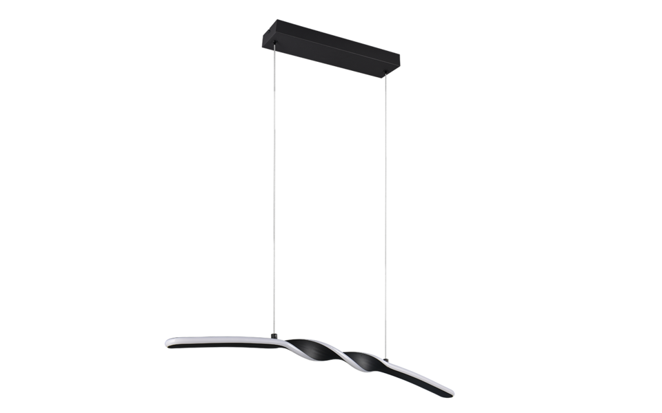 Trio Lighting Trio GINKO LED pendant light | 1x 16W 2000 lm 3000K | black | IP20 | 150 cm Trio Lighting Trio GINKO LED pendant light | 1x 16W 2000 lm 3000K | black | IP20 | 150 cm