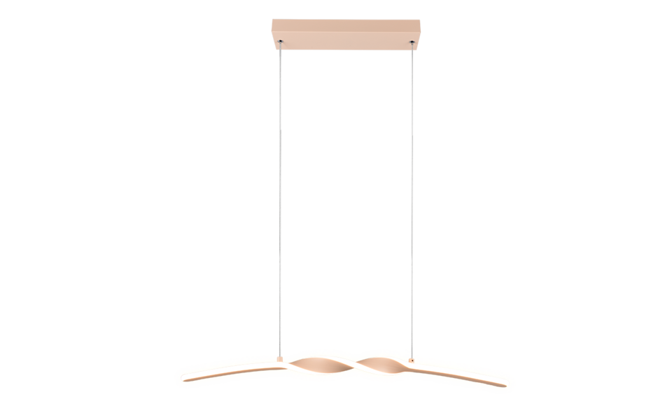 Trio Lighting Trio GINKO hanglamp | LED | zand | 79 x 9 cm | IP20 | 1x 18W | 1980 lm | 3000K | dimbaar