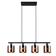 Trio Lighting Trio JASON hanglamp | E14 Fitting | bronzefarbig | Ø 12 cm | IP20 | excl. 4x E14 | max. 10W
