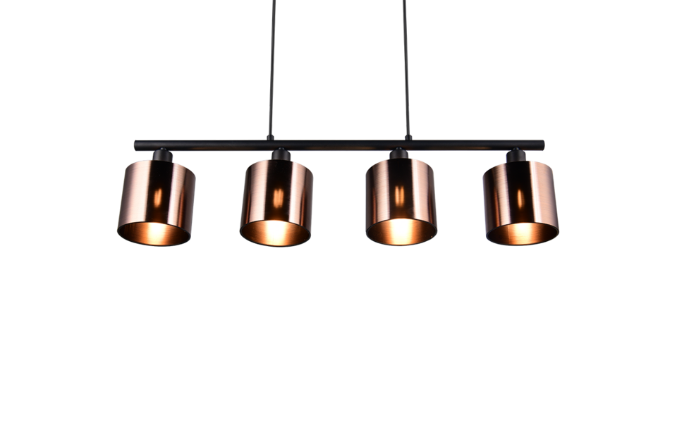 Trio Lighting Trio JASON hanglamp | E14 Fitting | bronzefarbig | Ø 12 cm | IP20 | excl. 4x E14 | max. 10W Trio Lighting Trio JASON hanglamp | E14 Fitting | bronzefarbig | Ø 12 cm | IP20 | excl. 4x E14 | max. 10W