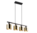 Trio Lighting Trio JASON hanglamp | E14 Fitting | goudkleurig | Ø 12 cm | IP20 | excl. 4x E14 | max. 10W