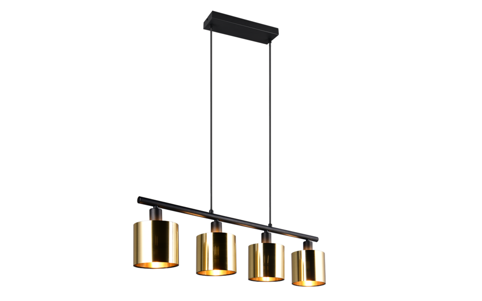Trio Lighting Trio JASON hanglamp | E14 Fitting | goudkleurig | Ø 12 cm | IP20 | excl. 4x E14 | max. 10W Trio Lighting Trio JASON hanglamp | E14 Fitting | goudkleurig | Ø 12 cm | IP20 | excl. 4x E14 | max. 10W
