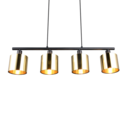Trio Lighting Trio JASON hanglamp | E14 Fitting | goudkleurig | Ø 12 cm | IP20 | excl. 4x E14 | max. 10W
